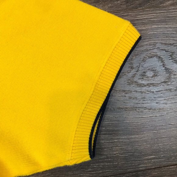 Polo Sport Ralph Lauren Men’s Vintage Casual Solid Yellow Polo Shirt Size Large - Picture 4 of 6